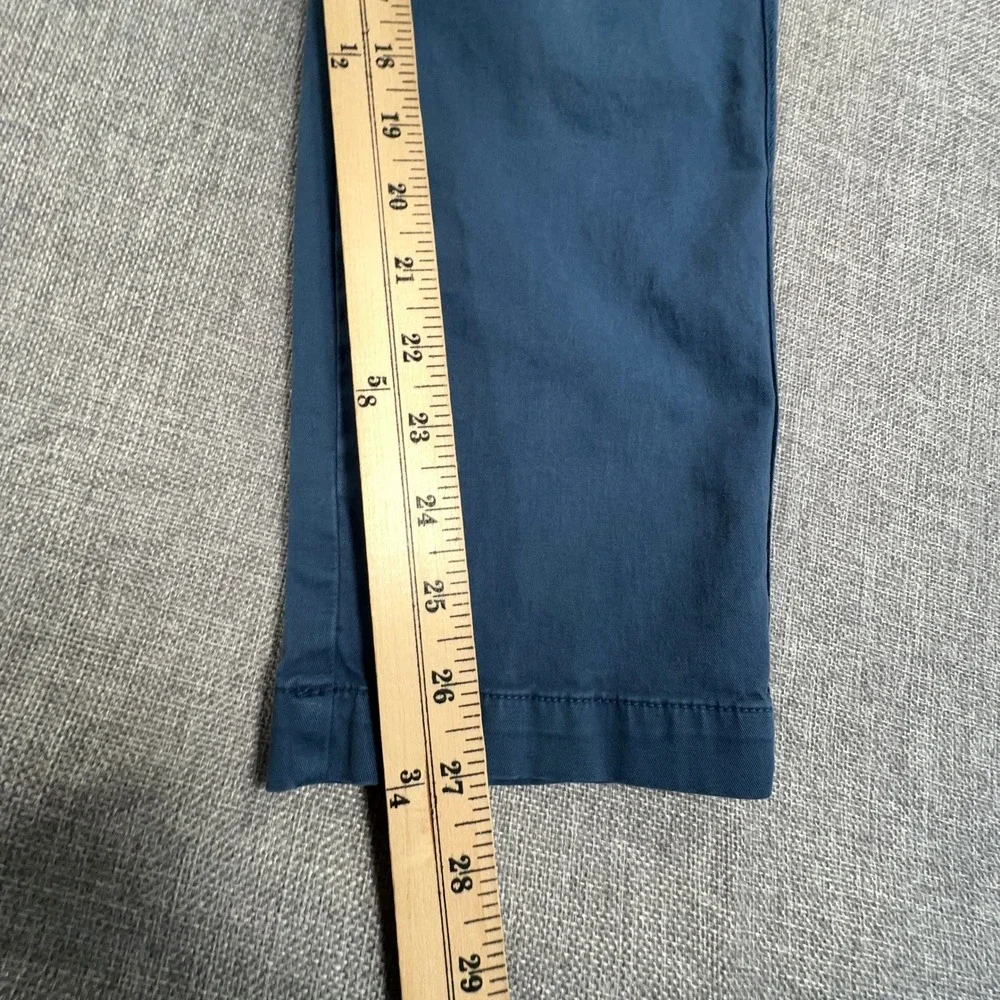 Quince Chino Pants Mens 30x27 Blue Cotton Stretch Straight Leg Office Preppy